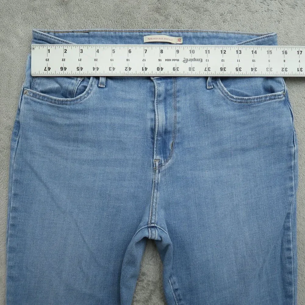 Levi's 725 Jeans Women's Size 32 Blue High-Rise Bootcut Denim 29